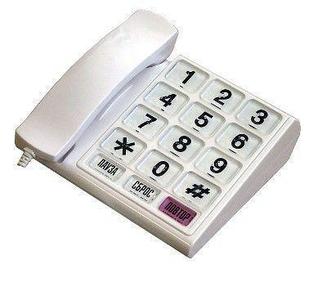 Телефон с большими кнопками и шрифтом Брайля, с АОН