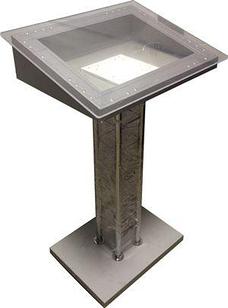 Стойка для мнемосхемы напольная на колесах