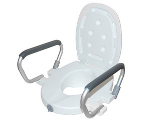 Насадка на унитаз со съемными поручнями