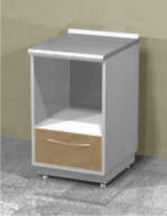 Тумба напольная для оборудования с ящиком