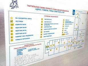 Стандартная мнемосхема с настенным креплением 610х470