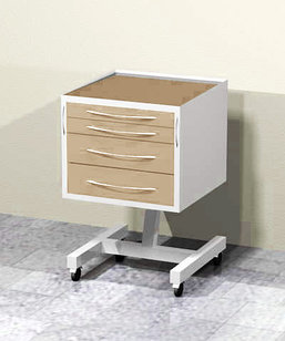 Передвижной столик (4 выдвижных ящика)