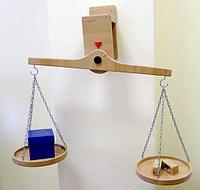 Весы настенные из бука