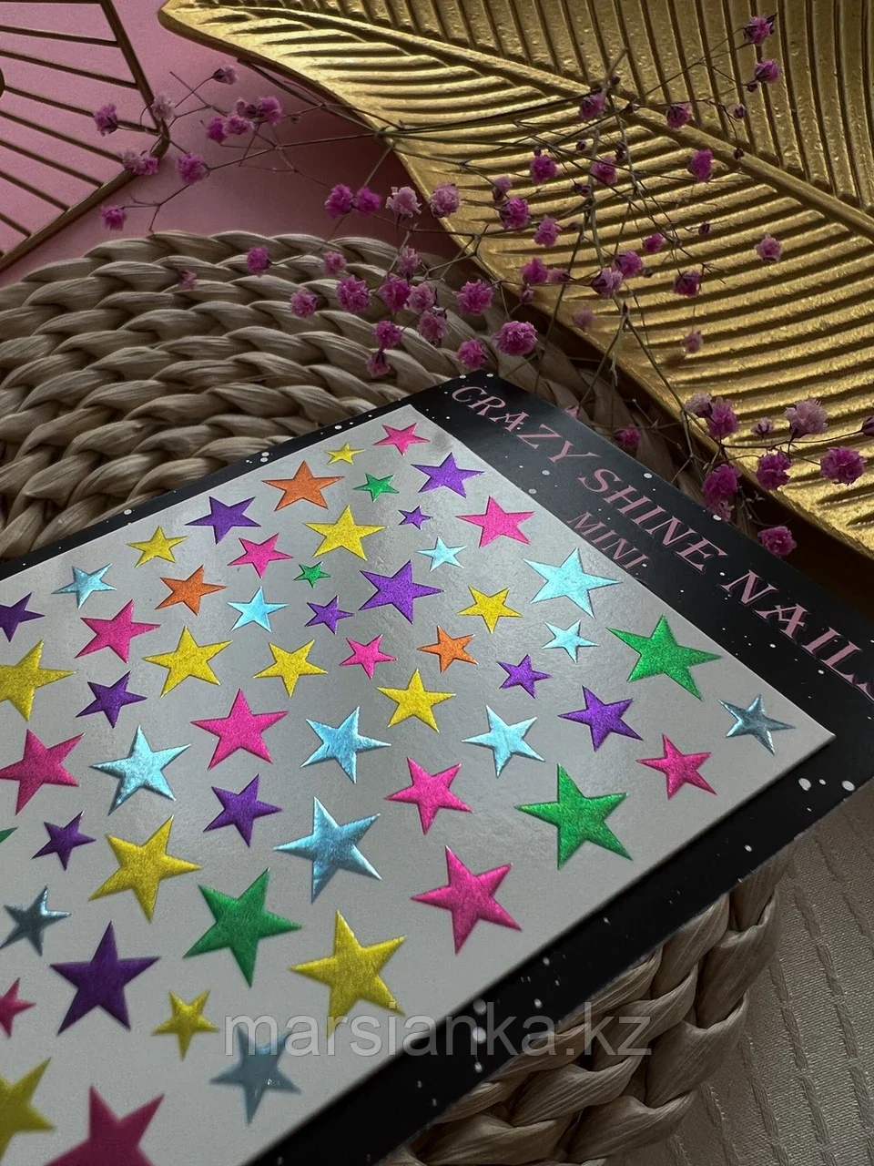 Слайдер дизайн Crazy Shine Nails mini foil "STARS"
