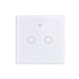 Выключатель 2-х канальный сенсорный без нуля Wi-Fi + радио 433MHz, фото 3