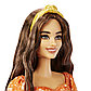 Кукла Barbie в оранжевом цветочном платье HBV16, фото 4
