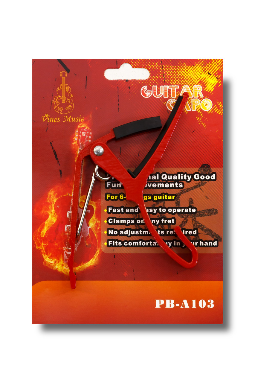 Каподастр для гитары Guitar Capo PB-A103 RED - фото 1 - id-p102749396