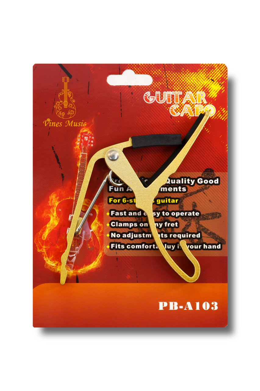 Каподастр для гитары Guitar Capo PB-A103 Yellow