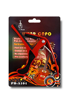 Каподастр для гитары Guitar Capo PB-A104 красный