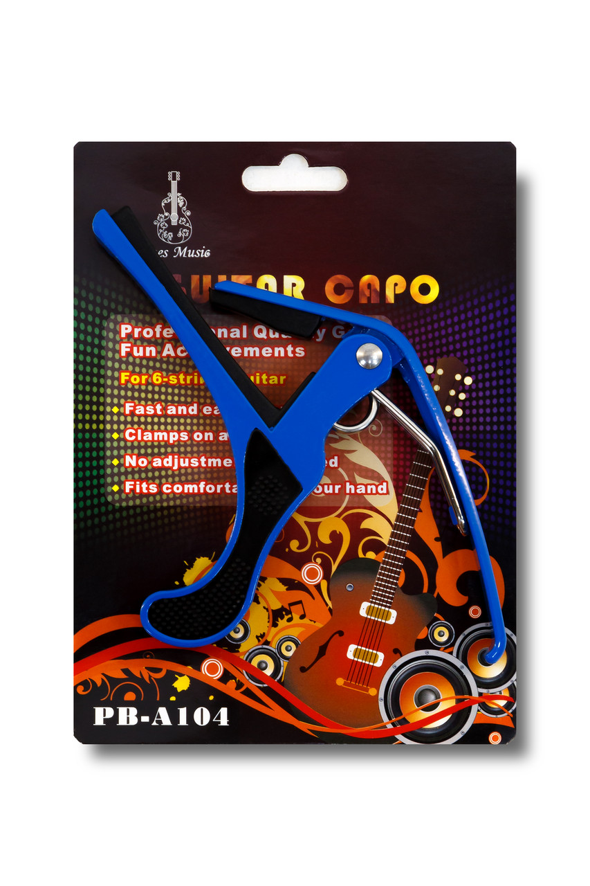 Каподастр для гитары Guitar Capo PB-A104 синий - фото 1 - id-p102749425