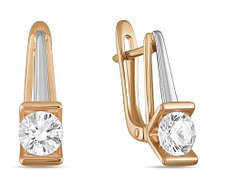 Серьги Лукас E01-Z-59830-Z 3.14 г золото, фианит
