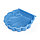 Песочница Ракушка Maxi с крышкой 102х88х20 см голубой, фото 3