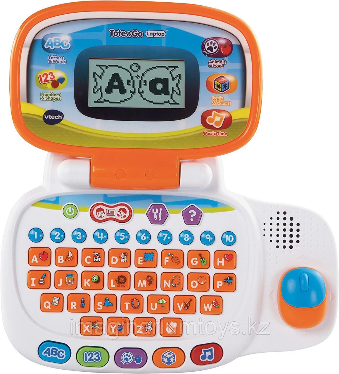 Детский компьютер VTech игровой,интерактивный,обучающий ноутбук Tote&Go Laptop