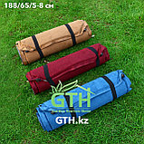 Каремат самонадувающийся, надувной матрас 188см/65см/8см, фото 3