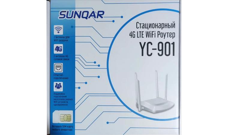 Роутер SUNQAR WIFI YC901 с поддержкой SIM карт любого оператора - фото 1 - id-p102753338