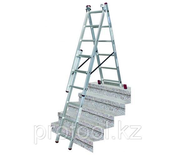 Трехсекционная алюминиевая лестница 3х6 Krause Corda 013361 - фото 3 - id-p102753541