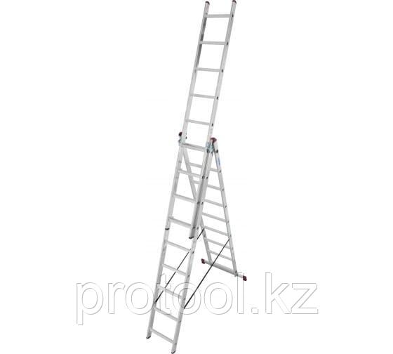 Трехсекционная алюминиевая лестница 3х9 Krause Corda 010391 - фото 1 - id-p102753546