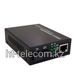 Медиаконвертер 100/1000BASE-T и 100/1000BASE-FX, WDM, разъем SC, Tx/Rx: 1550/1310нм,  расстояние до 20км