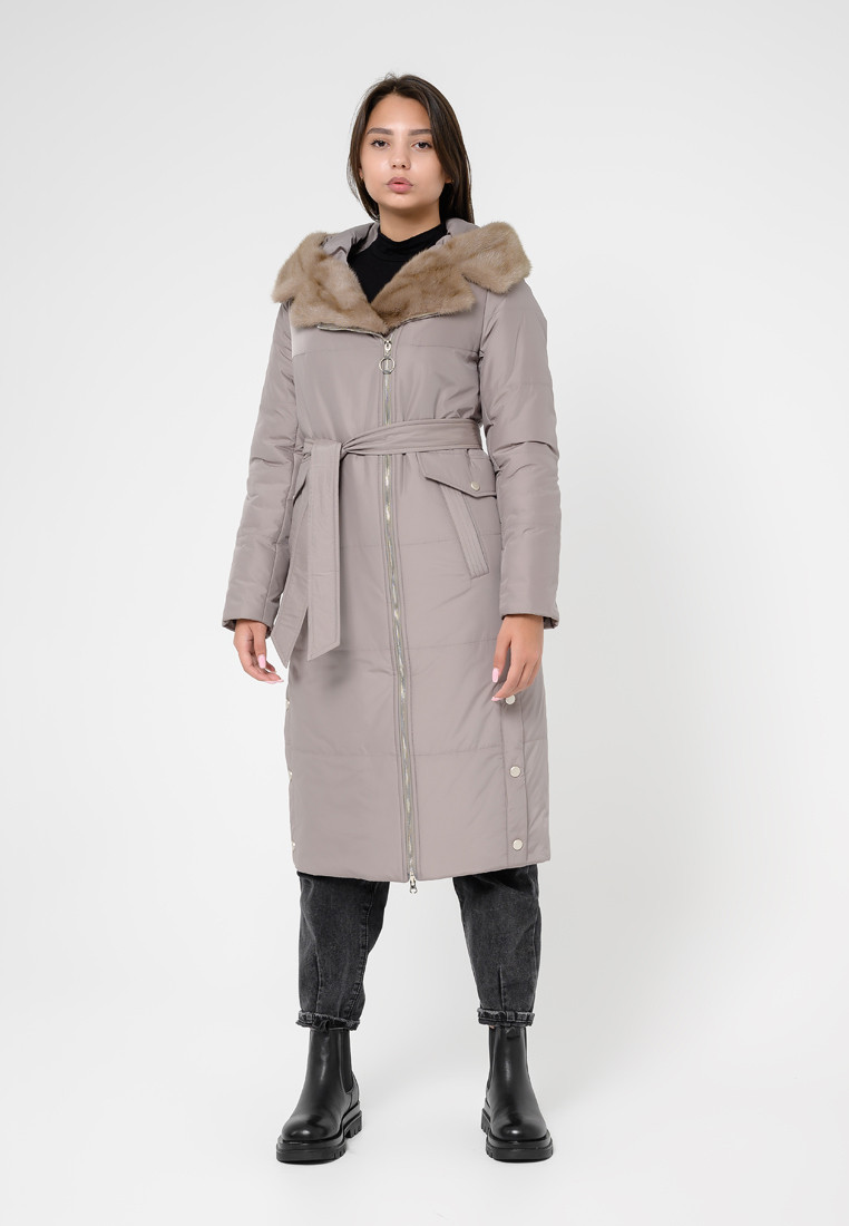 Женская зимняя куртка «UM&H 261677620» бежевый