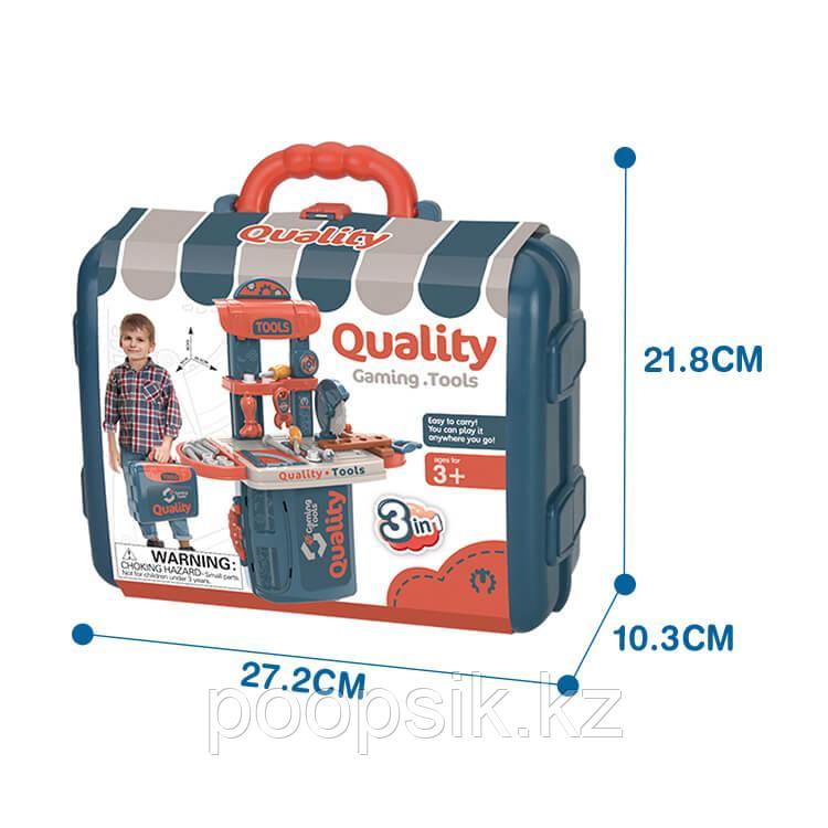 Детский набор инструментов Маленький мастер в чемодане Pituso - фото 3 - id-p102769012