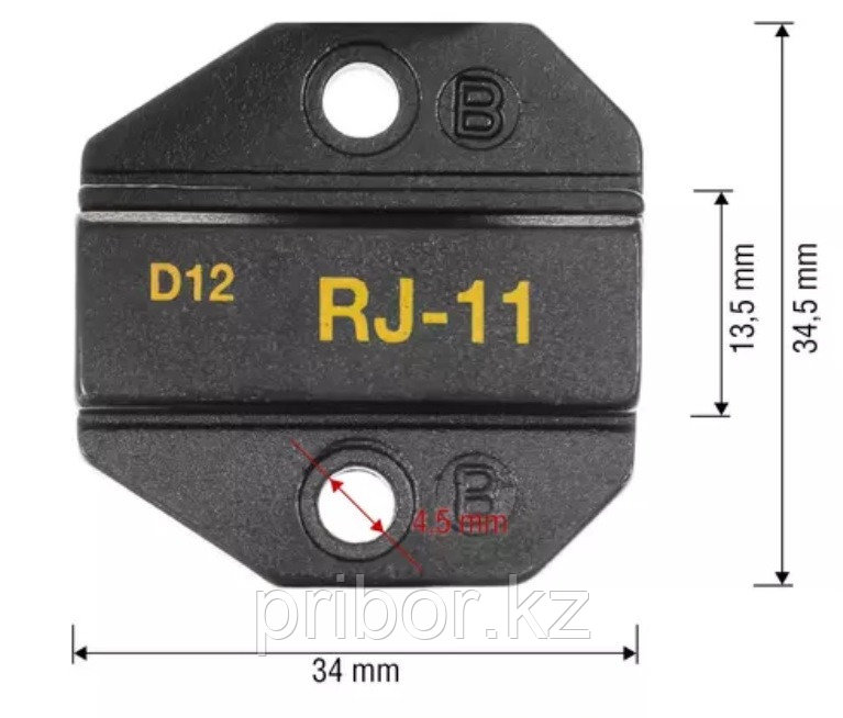 Pro`skit 1PK-3003D12 Насадка для обжима разъёмов 6P2C/RJ11-RJ12 - фото 4 - id-p592054