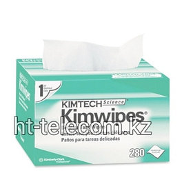 Салфетки безворсовые, Kimtech-kimwipes, для очистки волоконно-оптических коннекторов