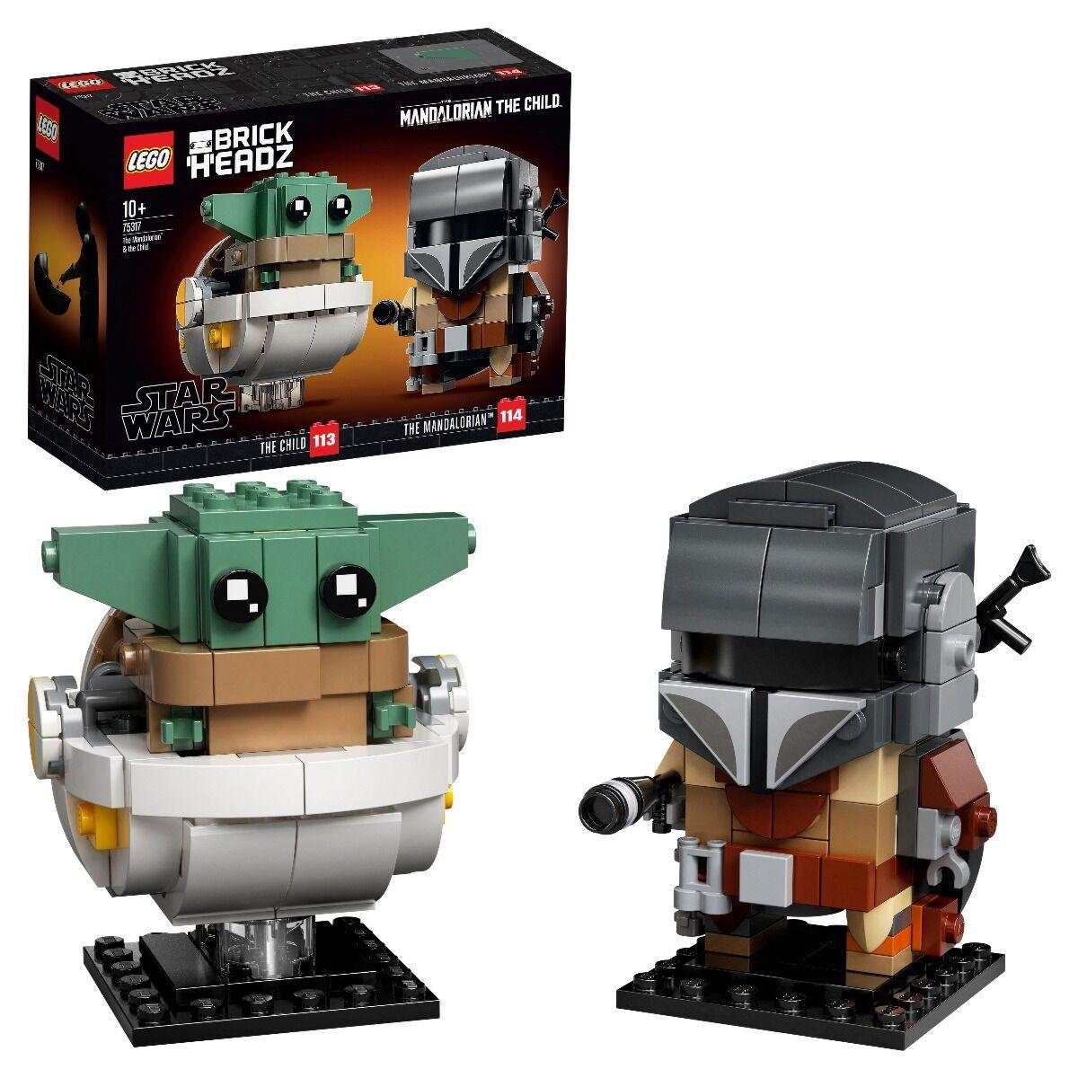 LEGO Мандалорец и малыш Brick Headz