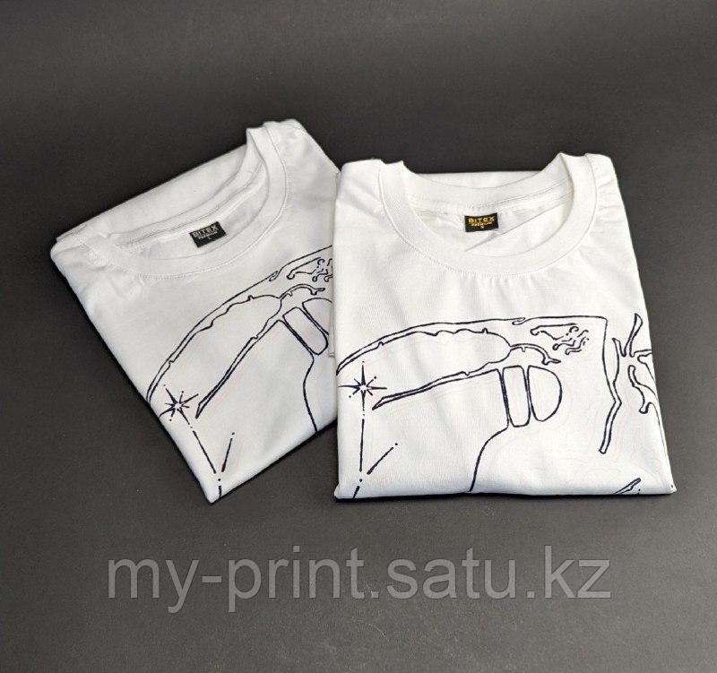 Печать надписи и картинки А4 на футболке методом термотрансфера (ДТФ) - фото 3 - id-p102779534