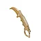 Деревянный Нож Керамбит Standoff 2 Золото, в коробочке (21 см.), фото 2