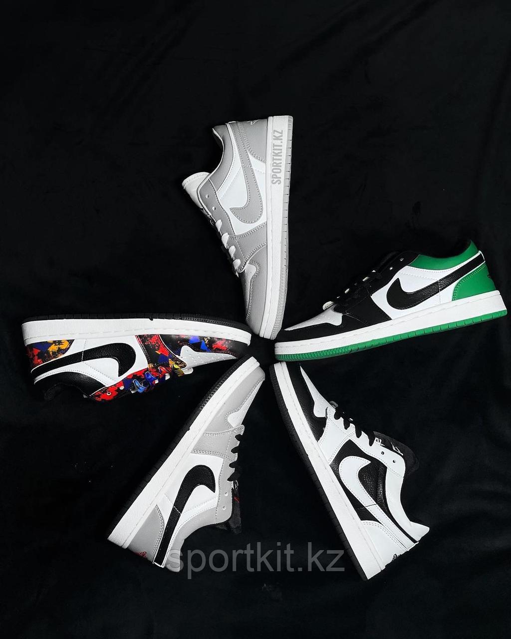 Кеды Nike Jordan низк бел чер лого - фото 5 - id-p102785649