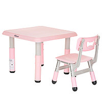 Детский стол со стульчиком Pituso L-ZY07-pink