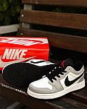 Кеды Nike Jordan низк сер бел чер лого, фото 3