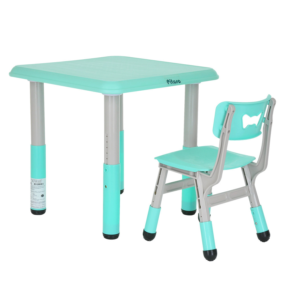 Детский стол со стульчиком Pituso L-ZY07 Тurquoise, фото 1