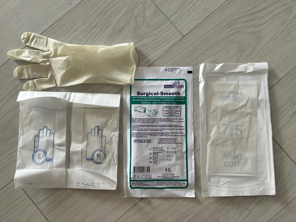Стерильные перчатки хирургические в коробке 400 пар - фото 1 - id-p102788252