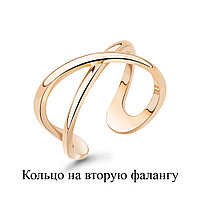 Серебряное кольцо Aquamarine 57066.6 позолота