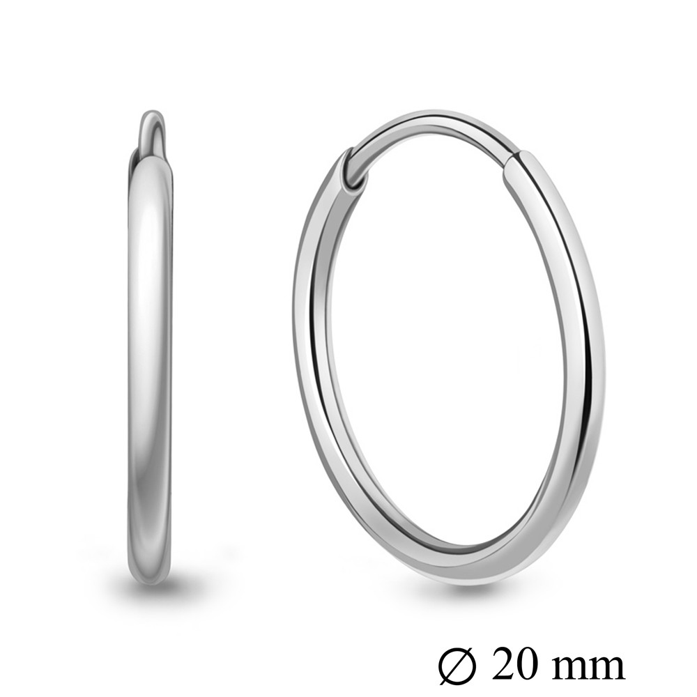 Серьги конго из серебра Aquamarine 36101.5 серебро с родием