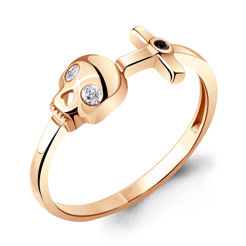 Серебряное кольцо Нанокристалл Фианит Aquamarine 68902АЧ.6 позолота коллекц. Brave