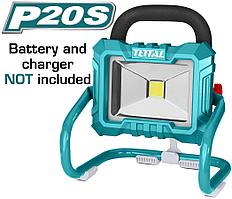 TWLI2025 - "ТОТАL" Литий-ионный аккумуляторный светильник 20 Вольт, световой поток от 900-1800 люмен.