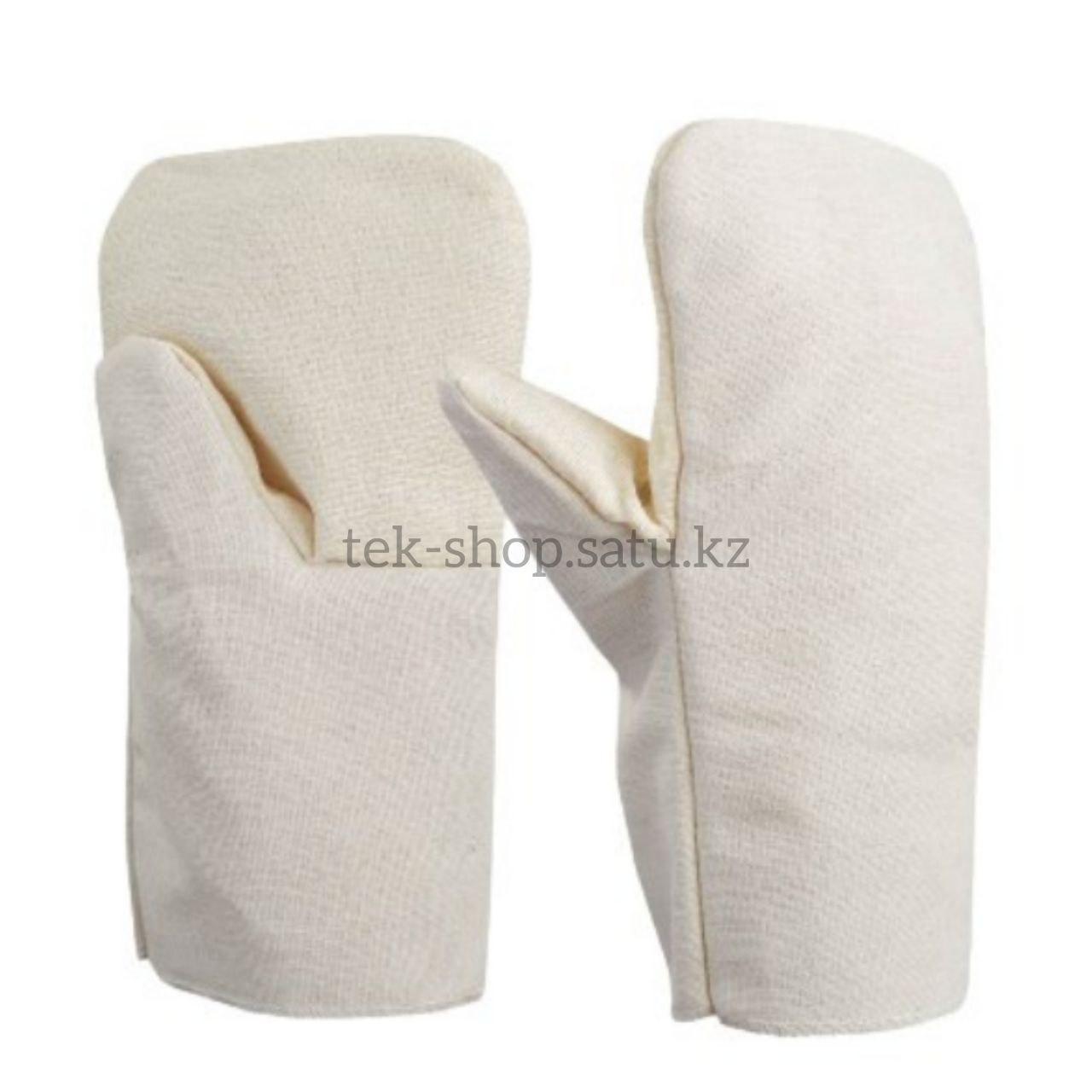 Рукавицы х/б с х/б наладонником, фото 1