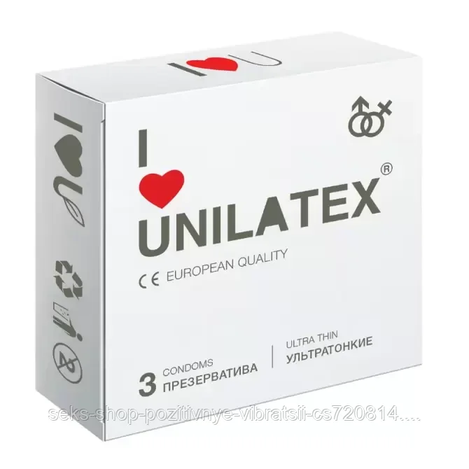 Презервативы "UNILATEX" ультратонкие. 3 шт