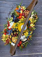 Подарочный премиум ящик с сырами