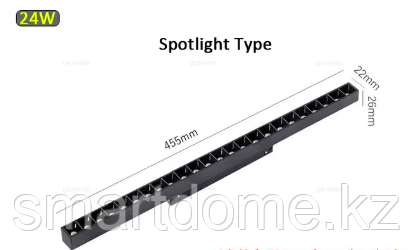 Трековый светильник spotlight 24 W, 4000K линейный