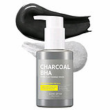 Кислородная маска от чёрных точек с древесным углём Some By Mi Charcoal BHA Pore Clay Bubble Mask, фото 3