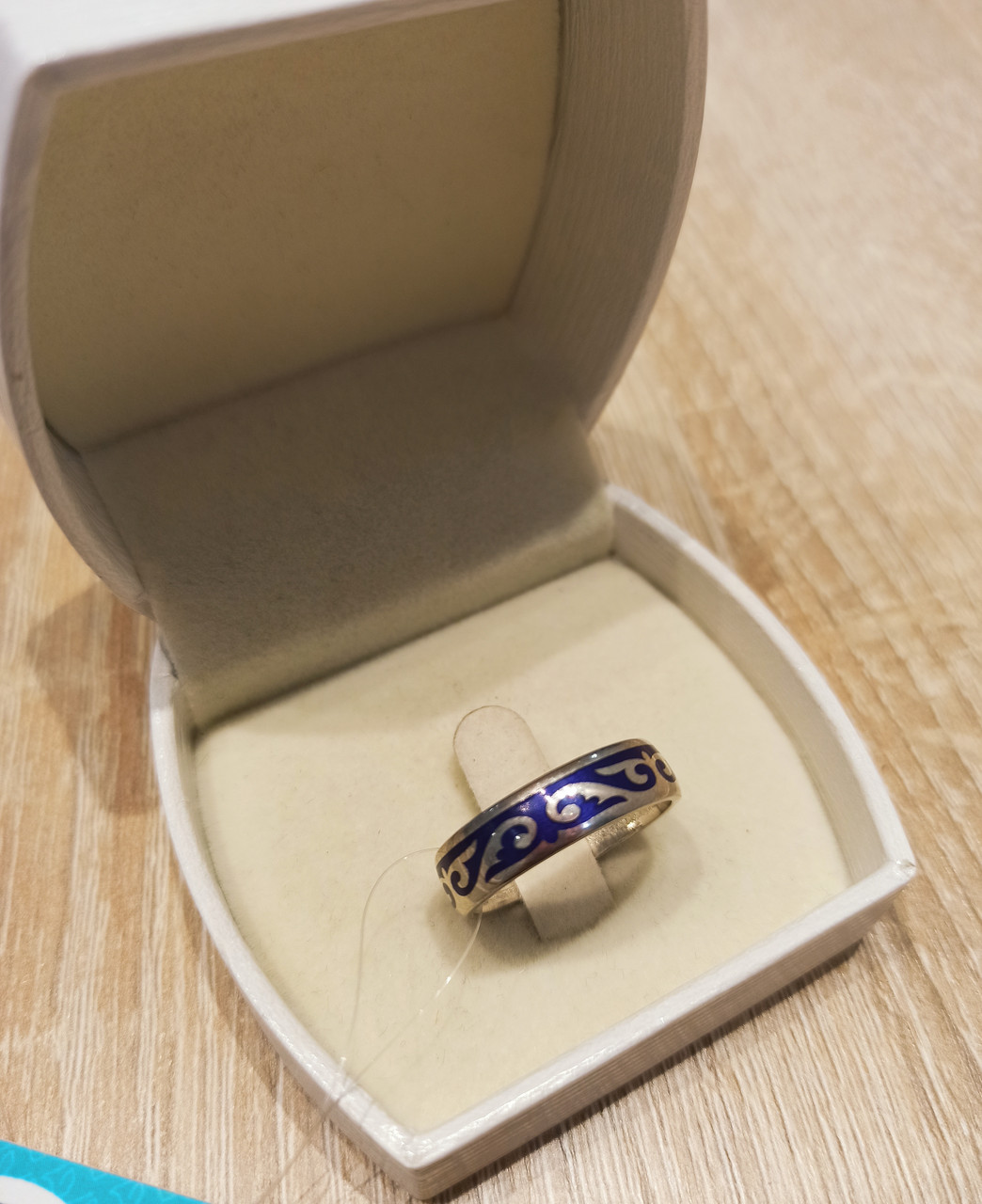 Кольцо национальное / фиолетовая эмаль, фото 1