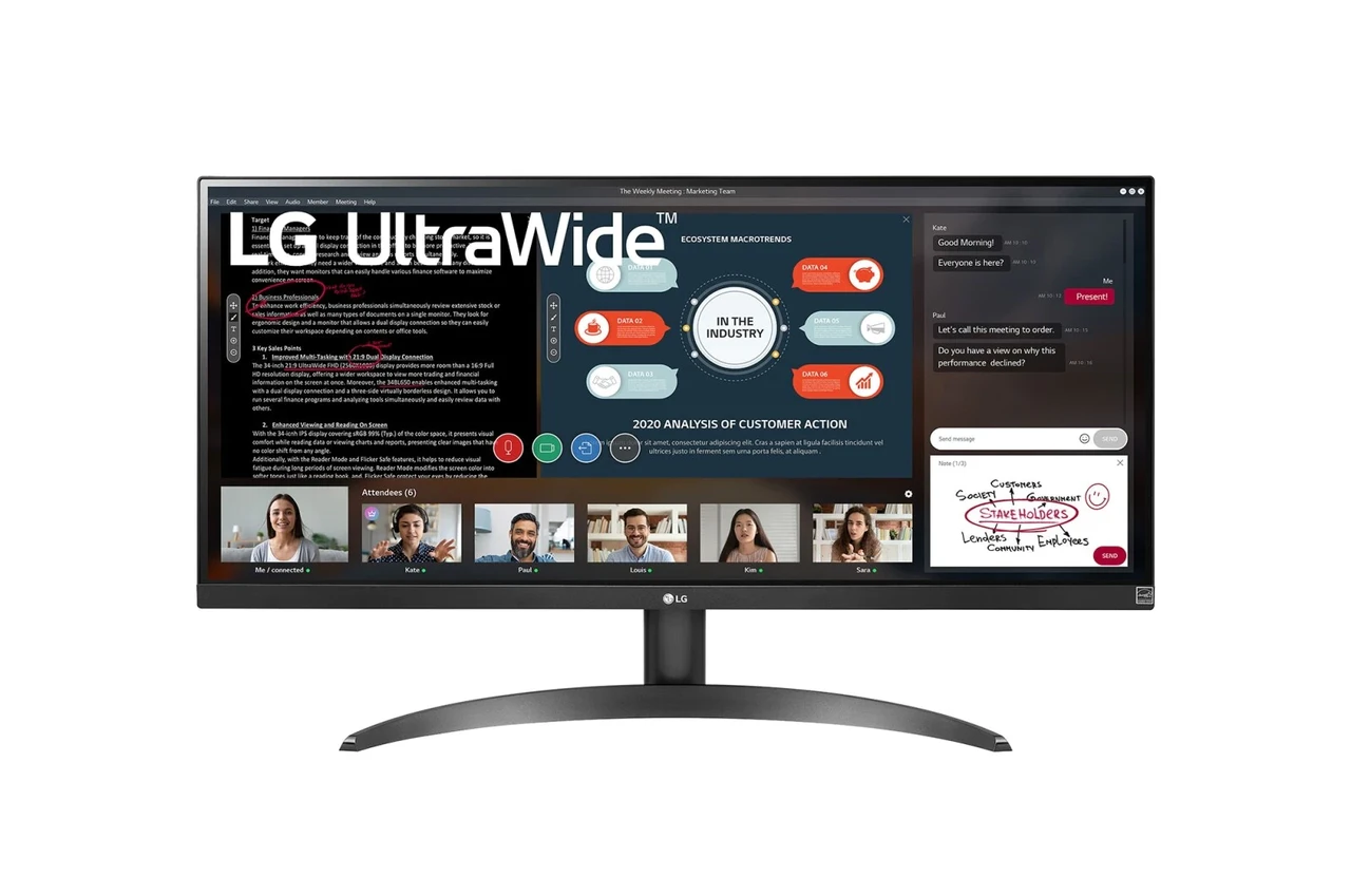 LG 29WP500-B Монитор LCD 29'' [21:9] 2560х1080(UWFHD) LED, 350cd/m2, H178°/V178°, 1000:1, 5ms - фото 1 - id-p102813871