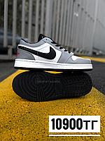 Кеды Nike Jordan низк сер бел чер лого