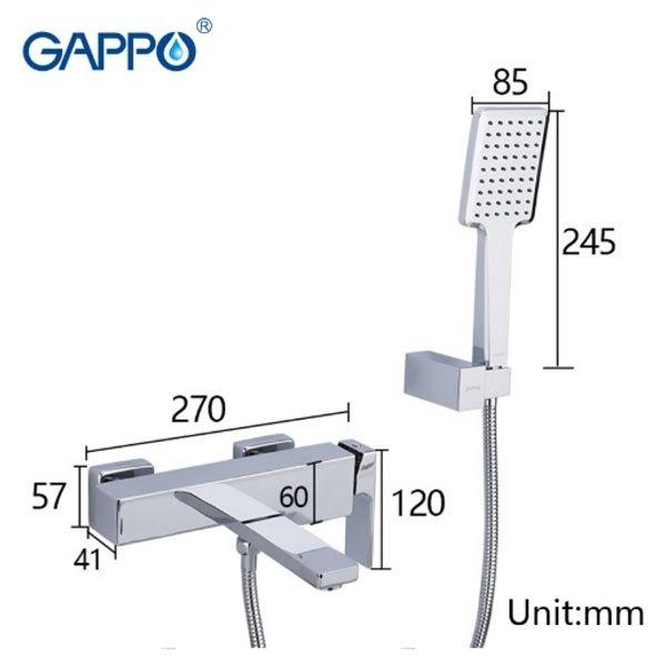 Смеситель для ванны Gappo G3218 - фото 4 - id-p102816445