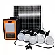 Солнечная электростанция LM-9016, 4 LED лампы в комплекте, фонарик, зарядка, фото 6