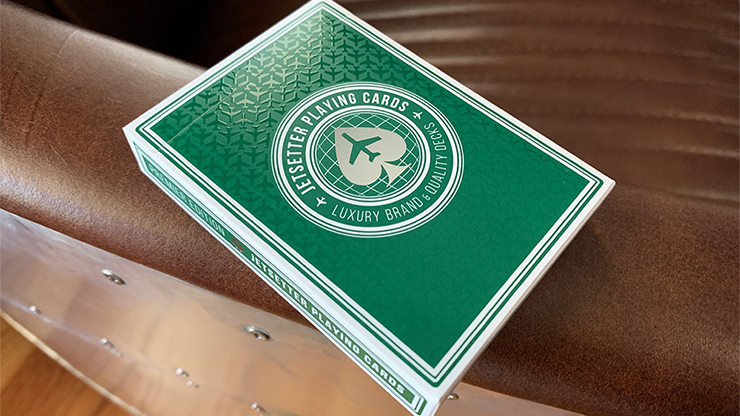 Jetsetter Green Playing Cards