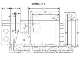 Замок электромеханический накладной ПОЛИС 11М-01, фото 2